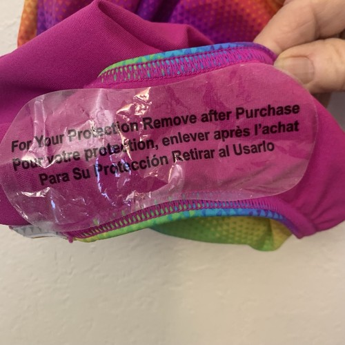 Speedo 1 piece swimsuit Rainbow - Girls SZ 16 - Picture 4 of 4