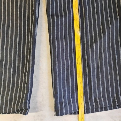 Lane Bryant Black Pinstriped Linen Blend Wide Leg Career Dress Pants Size 20 - Picture 11 of 13