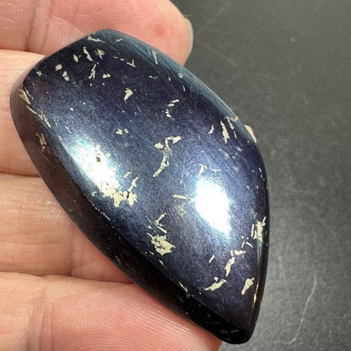 Covellite Covelline Polished Crystal Cabochon Ex Peter Kleiner Collection 30g - Picture 6 of 24
