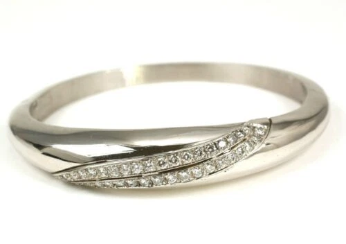 Echtschmuck-Armreifen aus Weißgold