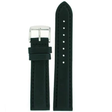 Soft Watch Band Waterproof Leather Strap Brown Black Mens 18mm 20mm 22mm 24mm