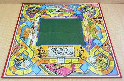 Vintage Go for Broke Board Game MB Games 1985 Complete Classic Family Fun - Picture 4 of 5