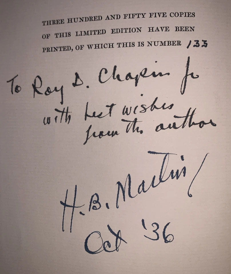SIGNED, 1 of 355, FIFTY YEARS OF AMERICAN GOLF, 1936, 1st Ed, by H. B. MARTIN - Image 4 of 4