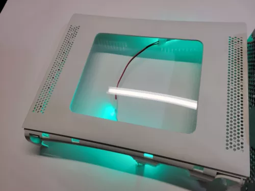 Custom Made Xbox 360 Fat Phat Case Mod Kit Schale Gehäuse mit LED Kit - Bild 1 von 18