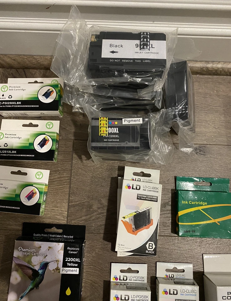 (49) Huge Mixed Lot Of Printer Ink Cartridges Various Brand, Color, and Model - Image 3 of 4