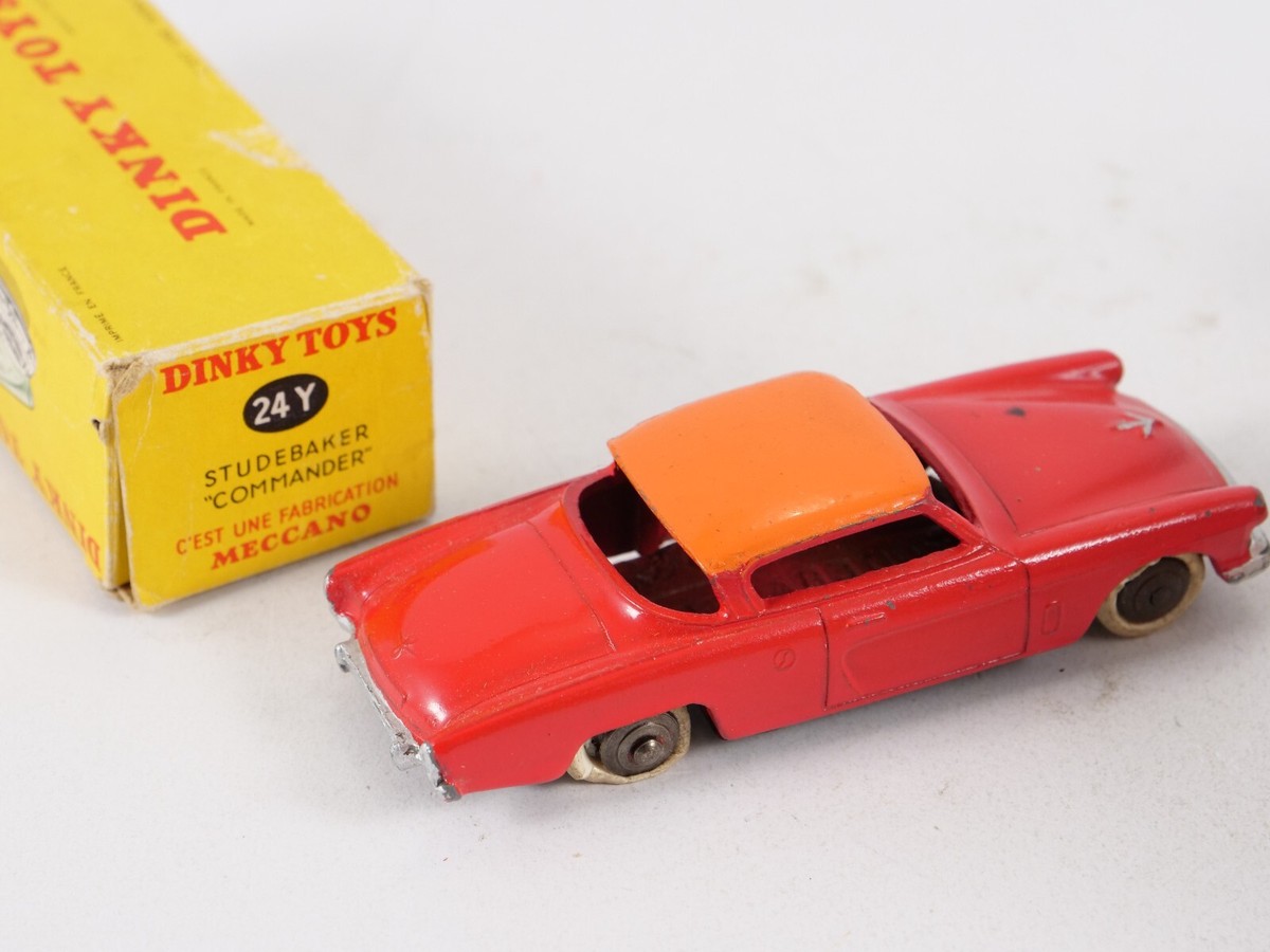 Dinky Toys F N°24Y – Studebaker Commander – Orange – Échelle 1:43 – Repeint Avec Boîte
