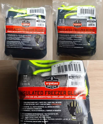 ERGODYNE ProFlex 850 Insulated Cold-Weather WORK GLOVES Black/Negro Size L,XL,3XL