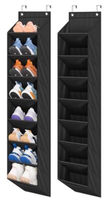 Pack Narrow Over The Door Shoe Organizer with Large Deep