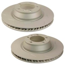 SHW Performance Pair Set of 2 Rear 350mm Disc Brake Rotors For Porsche Panamera