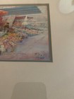 Signed R. Tolan Framed Art Print Flower Garden Double Matted Gold Frame 14"x12" — photo 3