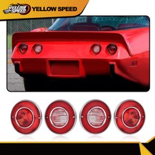 4pcs Tail Lights And Backup Lights Lamps Fit For Chevrolet Corvette C3 1975-1979 4pcs Tail Lights And Backup Lights Lamps Fit For Chevrolet Corvette C3 1975-1979