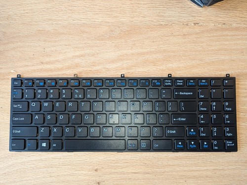 Keyboard US Int. Clevo W170ER MP-08J43U4-430W 6-80-M9801-013-1 Original - Afbeelding 1 van 2