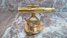 ALIDADE TELESCOPE WITH COMPASS NAUTICAL BRASS MARITIME COLLECTIBLE GIFT