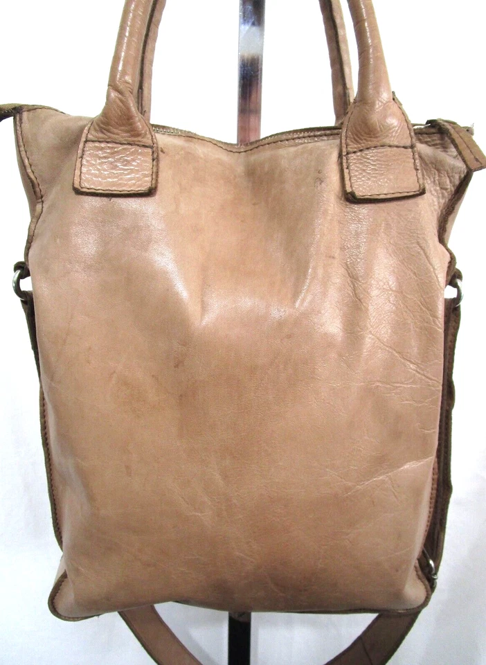 Cowboysbag Large Brown Leather Crossbody Satchel Purse - Image 3 of 4