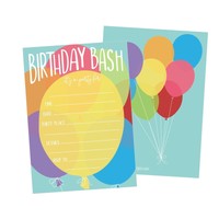 25 Balloon Rainbow Party Invitations For Kids Teens Adults Boys & Girls Blank... on sale 25 Balloon Rainbow Party Invitations For Kids Teens Adults Boys & Girls Blank... on sale