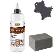 Lederfarbe f&uuml;r M-Benz Nappa graphit Leder und Kunstleder Reparatur Leather