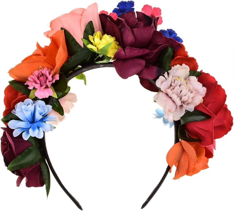 DreamLily Frida Kahlo Mexican Flower Crown Headband Party | eBay
