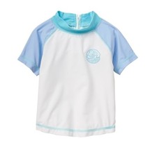 NWT Baby Gap Boy's Colorblock Half Zip Rashguard Swim Top Sz 0-6M, 6-12M
