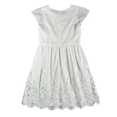 floral lace dress loft Loft NWT Women's White Floral Lace Flare Dress Size 4