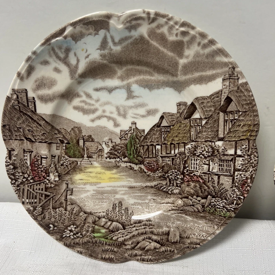 Johnson Bros Olde 英国乡村甜点盘 VGC 4 件套 — 第 2/4 张图片