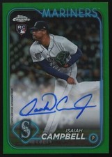 2024 Topps Chrome #RA-IC Isaiah Campbell Rookie Auto Green /99