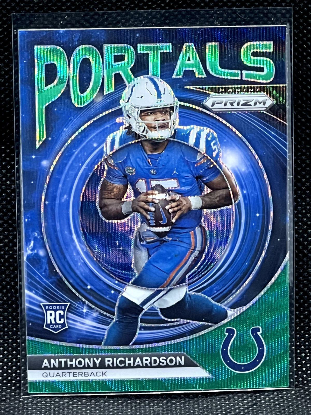 2023 Panini Prizm - Portals Green Wave Prizm #PO-5 Anthony Richardson (RC) Colts