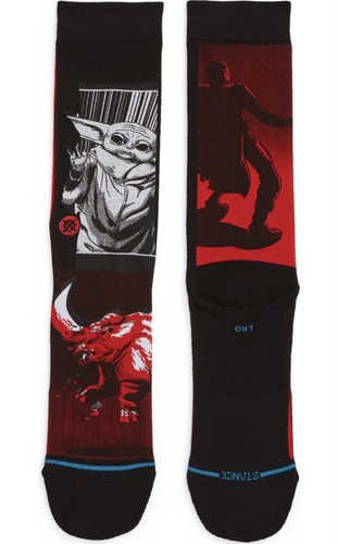 STANCE STAR WARS CASUAL CREW SOCKS 'MANGA MUDHORN’ SIZE L (9-13) NWT - Picture 2 of 8