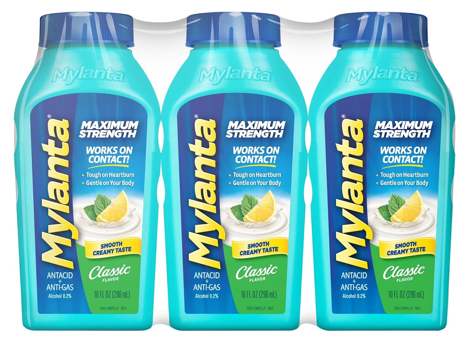 Mylanta Antiácido y Anti-Gas, Fórmula de Máxima Fuerza para Arcidez Estomacal y Gas Rel