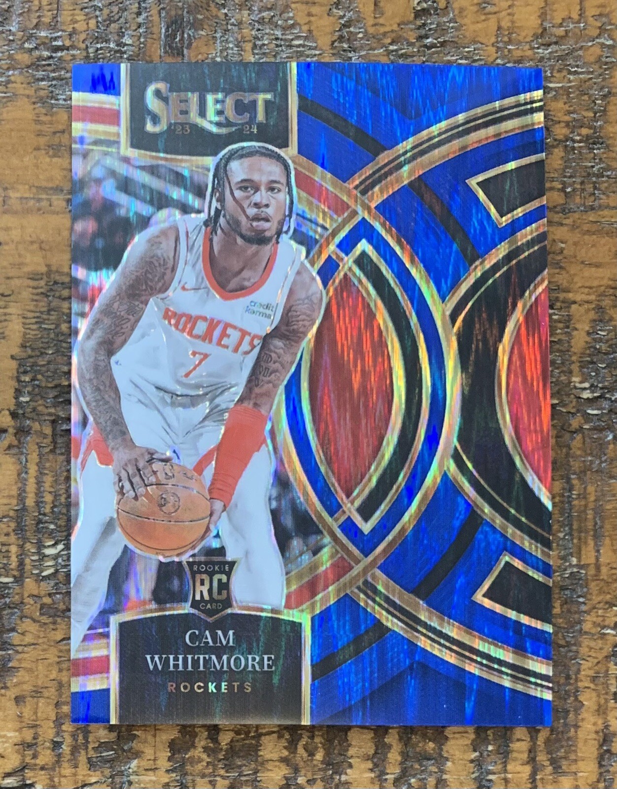 Cam Whitmore 2023-24 Panini Select Premier Blue Flash Prizm /99 #118 Rookie RC