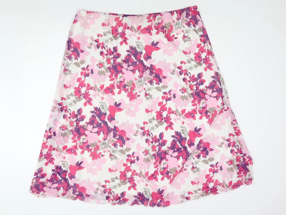 Autonomy Womens Multicoloured Floral Polyester A-Line Skirt Size 22 - Image 2 of 4