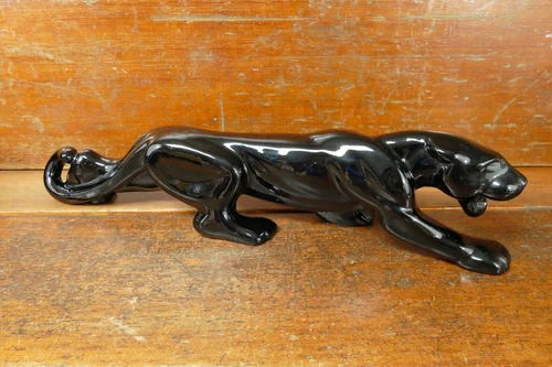 Vintage Royal Haeger 1950’s Royal Hickman Sculptural Design 25” Black Panther