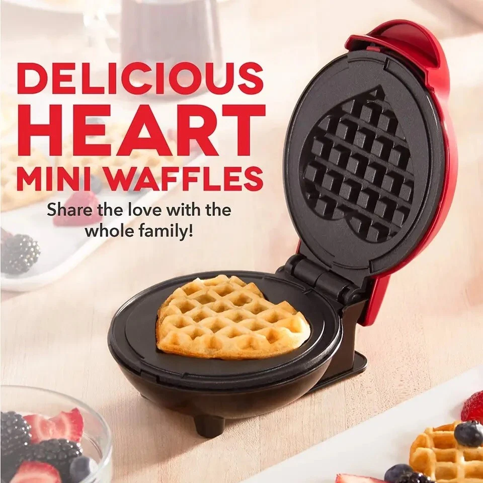 Mini Electric Heart Shaped Waffle Maker Egg Cake Machine Breakfast Pan Oven Pot
Opens in a new windo