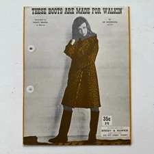 These Boots Are Made For Walking Nancy Sinatra Sheet Music