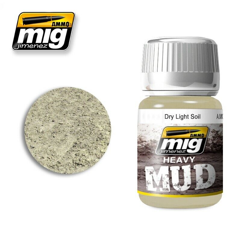 AMMO of Mig Jimenez Heavy Mud DRY LIGHT SOIL 35ml AMIG-1700 enamel AMMO of Mig Jimenez Heavy Mud DRY LIGHT SOIL 35ml AMIG-1700 enamel