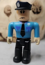 Roblox 3" Action Figure Blue Shirt Jailbreak Museum Heist Scared Cop 