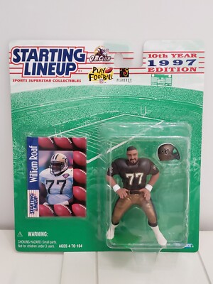 New Sealed 1997 Starting Lineup William Roaf New Orleans Saints W/card Near Mint