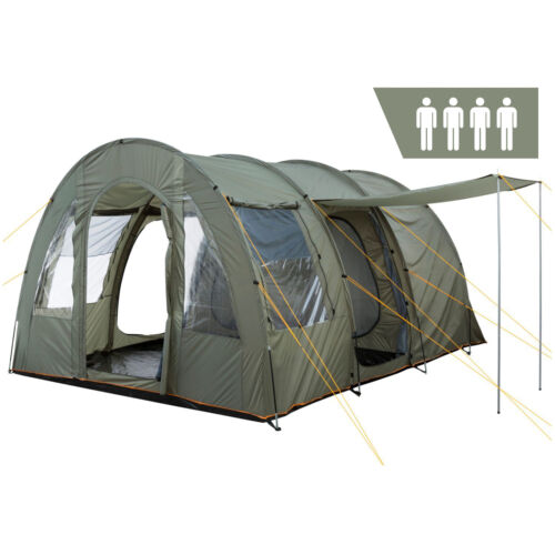 CampFeuer Zelt TunnelX für 4 Personen | Olivgrün | 5000 mm Wassersäule - Bild 1 von 9