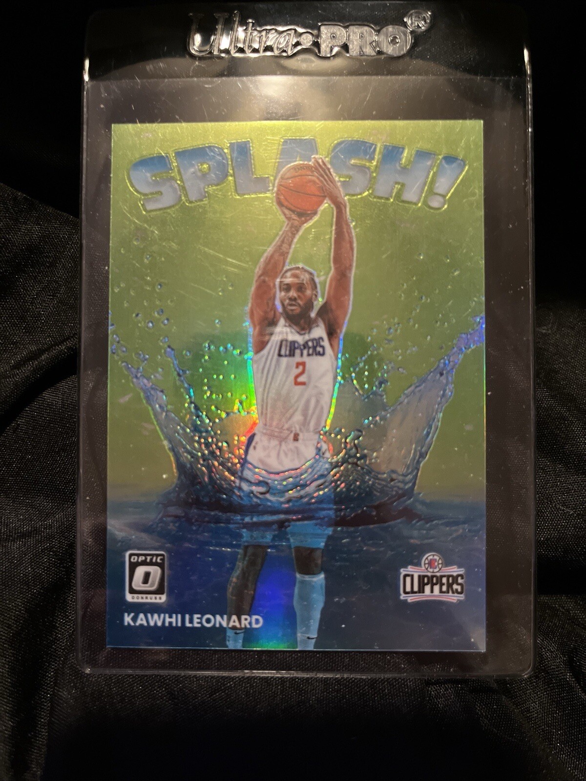 2022-23 Donruss Optic Lime Green 142 /149 Splash! Kawhi Leonard #8 Clippers