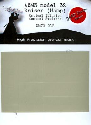 Dead Design 1/72 MITSUBISHI A6M3 MODEL 32 CONTROL SURFACES Paint Mask Fine Molds