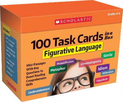 100 Task Cards in a Box: Figurative Language (General merchandise)