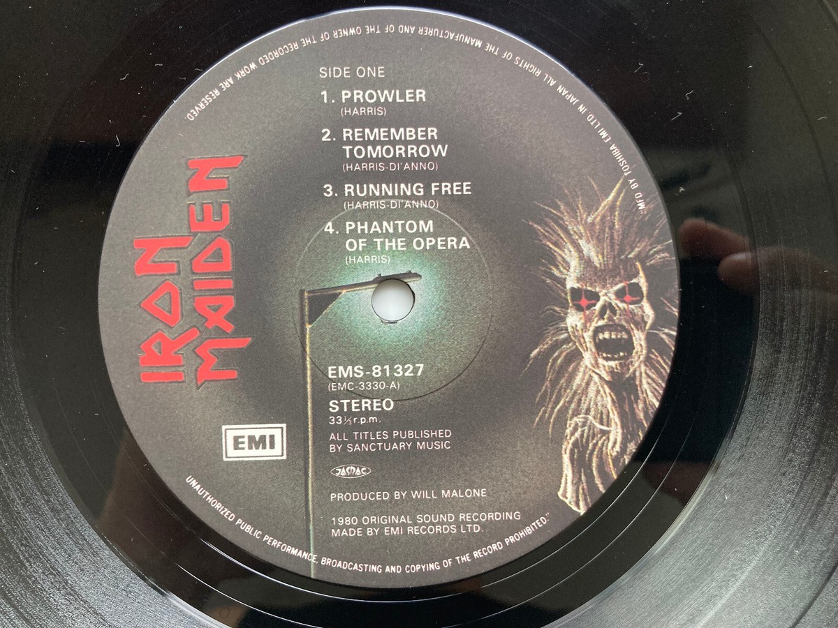 IRON MAIDEN S/T EMI EMS81327 JAPAN VINYL LP With LINER | eBay