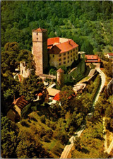 GUTTENBERG CASTLE abover the NECKAR VALLEY Germany birds eye view 4x6 Postcard