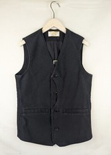 Le Mont St Michel Womens Work Waistcoat Jacket - Black - Size S Rrp £180