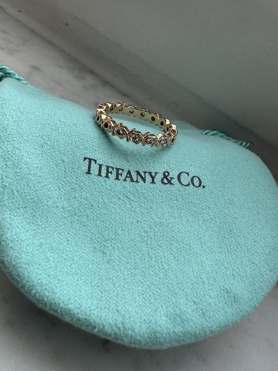 TIFFANY & CO Paloma Picasso 18K Rose Gold Diamond Love & Kisses