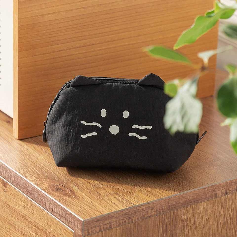 Brunch Brother Cute Cat Mini Pouch Soft Makeup Pouch Bag  Cosmetic Organizer - Image 4 of 4