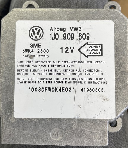 Steuergerät Airbag 5WK42800 Airbagsteuergerät Org VW GOLF IV 1.4 Modul 1J0909609
