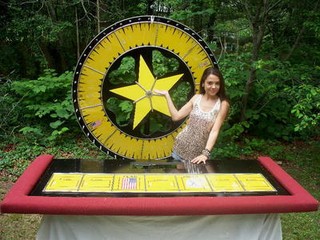 Vintage GAMING Gambling WHEEL Carnival & Wagering Table Long Island N.Y.Pick Up