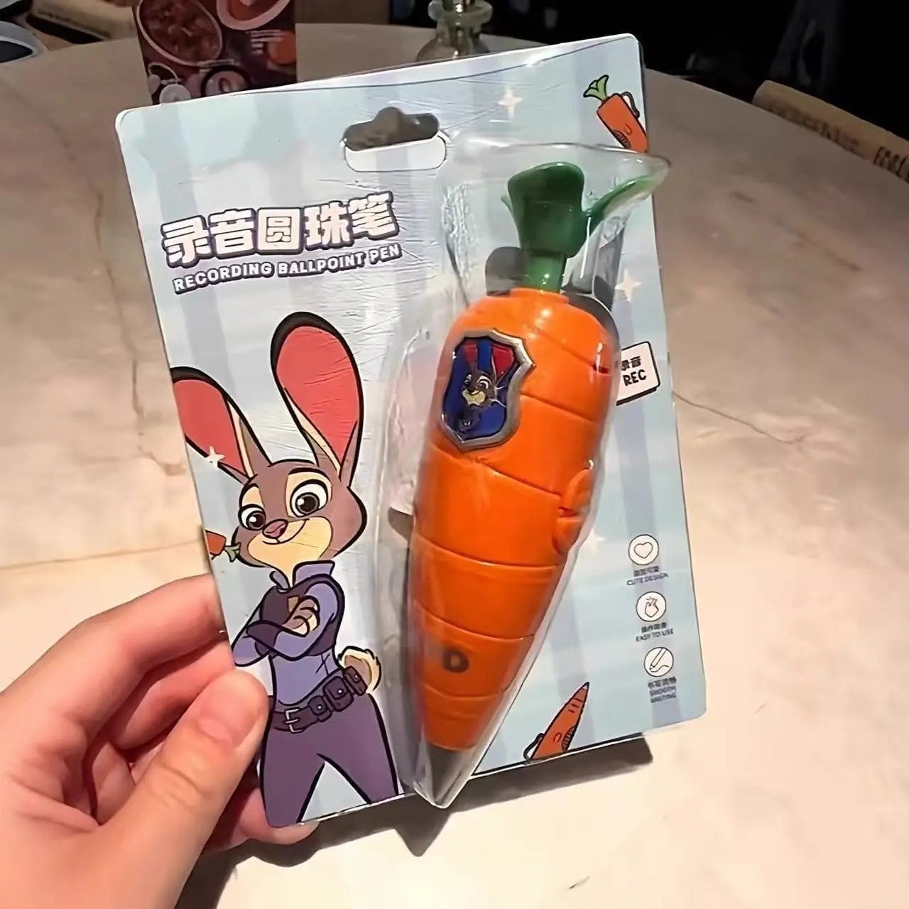 Zootopia Carrot Voice Recorder Pen Judy Hopps Zootropolis Nick Wilde‌ Kid Gift