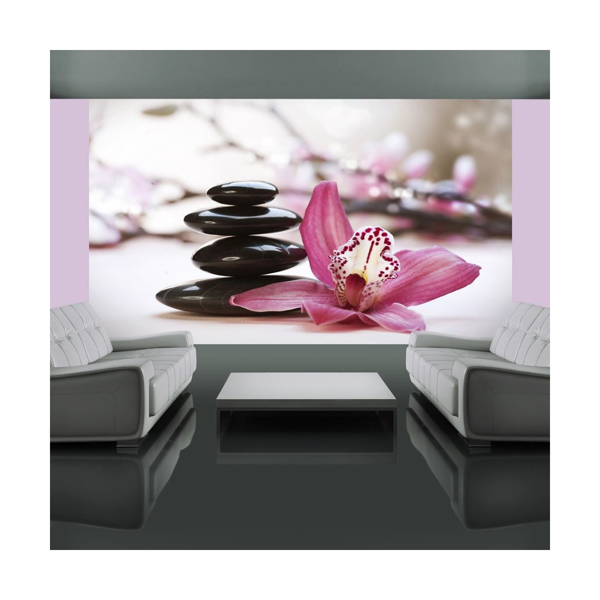 Papier peint Relaxation & Wellness II grand format 270x450 tapisserie murale zen pour bureau