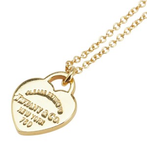 Tiffany Returns To Tiffany Mini Heart Tag Pendant Necklace 18K Yellow Gold